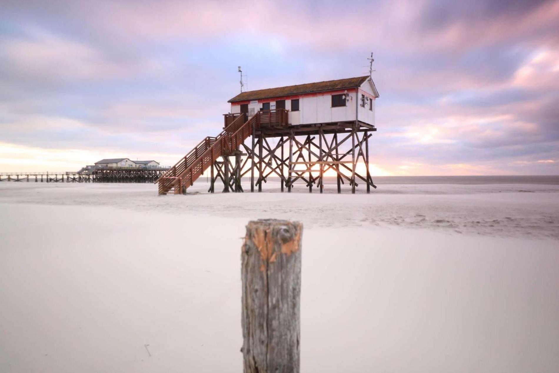 Haushaelfte-Poppenspaeler Sankt Peter-Ording Exteriör bild